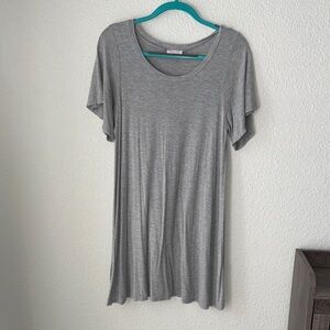 Gray Women's T-shirt Dress